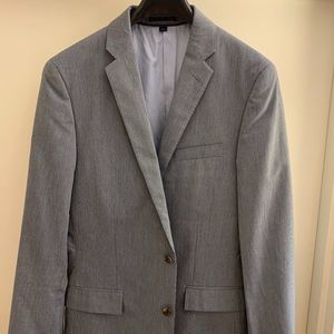 J. Crew Ludlow Blazer Navy Microstripe Cotton